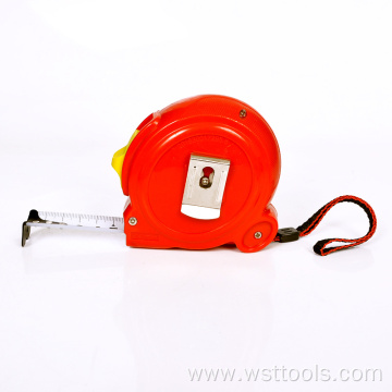 Retractable Tape Measure with Metric Marked Steel Blade